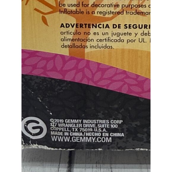 Disney Minnie Mouse Halloween Airblown Inflatable Orange Black Gemmy 3.5" WORKS - Picture 10 of 13